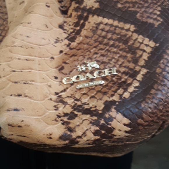 Snakeskin embossed Coach bag - Picture 8 of 8